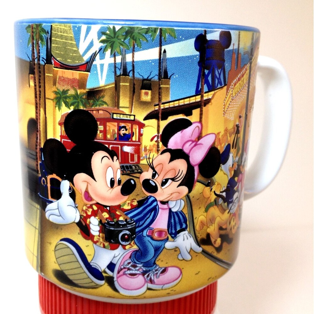 Vintage Walt Disney World Mug MGM Studios Mickey Minnie Donald & More Japan